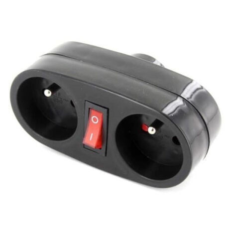 CHACON Prise Biplite 16A avec interrupteur anthracite