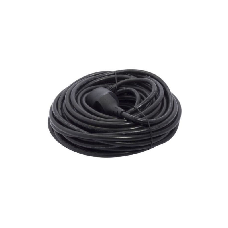Prolongateur HO5VVF 3 x 1,5 mm² 20 m - Noir - Chacon