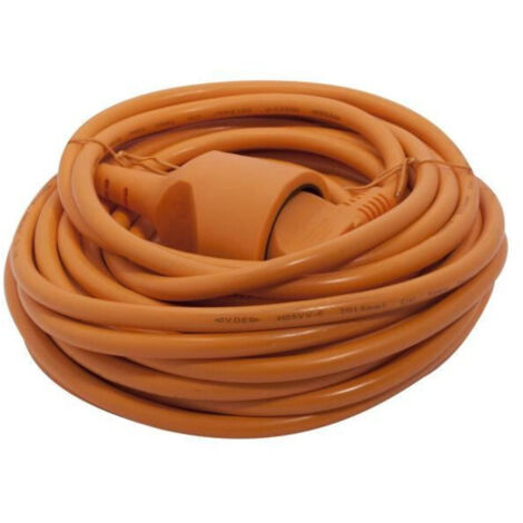 CHACON Rallonge electrique 12 m HO5VVF 3x1,5 mm2 orange
