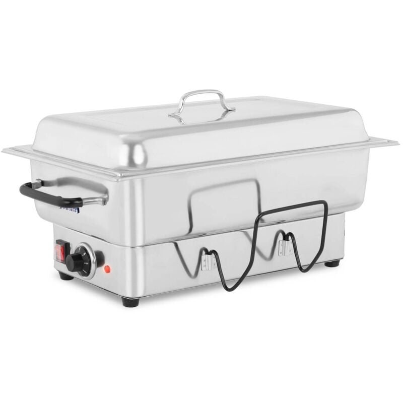 Royal Catering - Chafing Dish Chauffe Électrique Professionnel Bain-Marie Couvercle gn 1/1 Inox