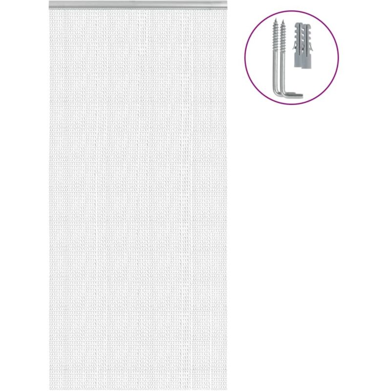 Chain Door Fly Screen 100x212 Cm Aluminium Vidaxl