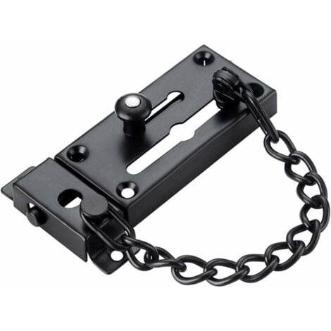 Chain Door Lock, Anti-Theft Chain Door Lock, Chain Door Lock with Slide Lock, Barrel Lock, Heavy Duty Chain Locks for Interior Door, Slide Lock