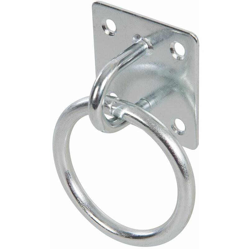 Fixman Chain Plate Electro Galvanised - Ring 50mm x 50mm