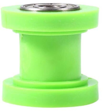 Chain Roller Slider Tensioner, Chain Roller Tensioner Guide Wheel Guide 10mm Pit Dirt Mini Bike Moto Atv (Green)