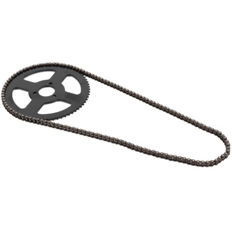 Chaîne 25H 144 Maillons avec Pignon pour Moto Mini Électrique ou Pocket Bike ATV Quad