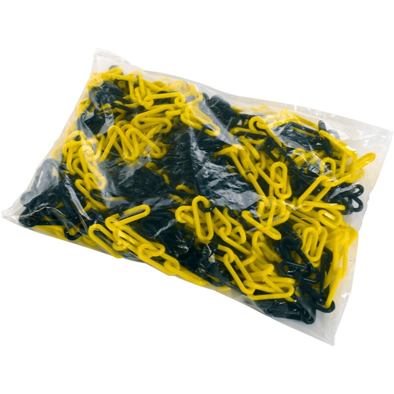Novap - Chaîne ø 6mm x 25m Jaune/Noir en sac - signal - 1165182