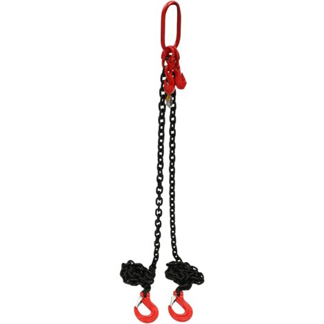 Chaîne De Levage 1 Brin Steinberg - 2000 Kg, 1 M, Avec Raccourcisseur, Noir