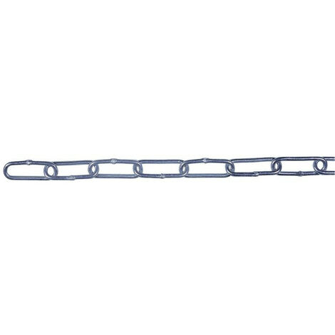 Chaîne acier zingué soudée, diamètre 2,5 mm, long. 25 m. (864015)