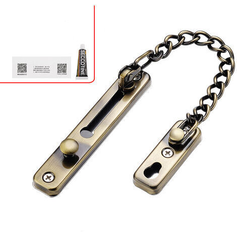 Chaîne antivol épaisse en acier inoxydable 304, chaîne de porte, quincaillerie pour serrure de porte domestique, chaîne de sécurité pour porte et grenier-AquaForge