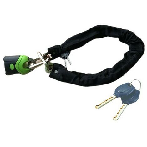 Chaîne antivol gainée avec cadenas