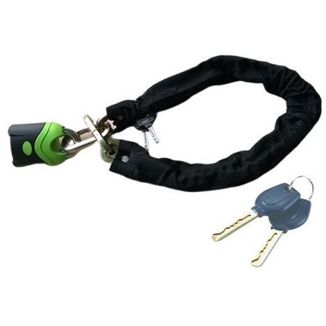 Chaîne antivol gainée avec cadenas