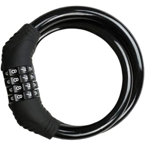 Chaîne antivol pour vélo avec maillons en acier et cadenas à combinaison pour vélo, barbecue, moto, porte  600 mm193