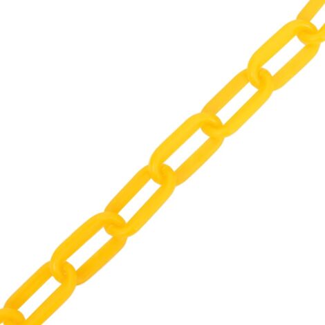 Chaîne d'avertissement Jaune 100 m Ø6 mm Plastique CFW355265
