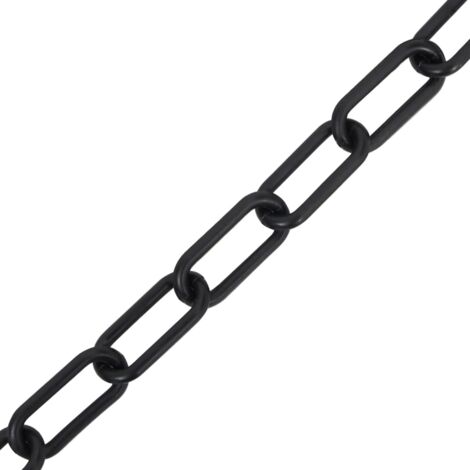 Chaîne d'avertissement Noir 30 m Ø6 mm Plastique CFW896782