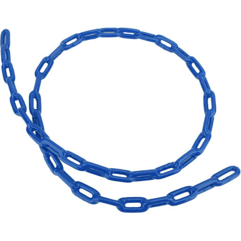Chaîne de Balançoire pour Enfants 1,5m en Acier Plastifié Bleu - Accessoire de Jeu Extérieur