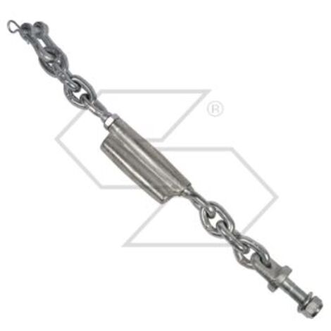 Chaîne de bridage pour attelage trois points tracteur agricole fiat F16 500mm