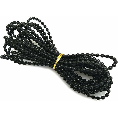 Chaîne de Perles aveugles,chaîne Aveugle Verticale,Stores verticaux Accessoires Perles chaîne pour Les raccords de réparation de pièces de Rechange pour Stores enrouleurs (Noir)LO-Ron
