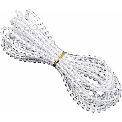 Chaîne de Perles aveugles,chaîne Aveugle Verticale,Stores verticaux Accessoires Perles chaîne pour Les raccords de réparation de pièces de Rechange pour Stores enrouleurs (Transparent)LO-Ron