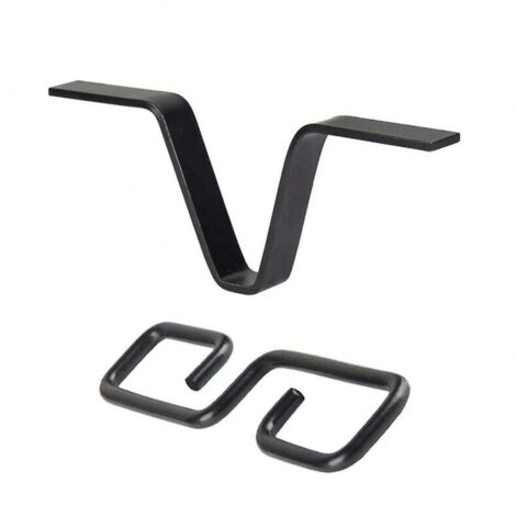 Chaîne de pluie noire en forme de V, réduction des éclaboussures, durable, installation facile, pour la maison, l'extérieur, le jardin, le toit