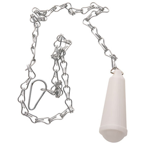 Chaîne de réservoir haute en aluminium avec bouton en plastique.