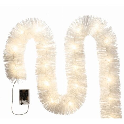 Chaîne de sapin de Noël LED blanche
