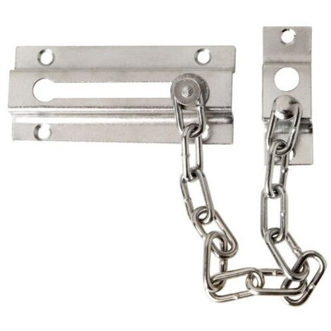 Chaîne de sécurité de porte argentée (Blister 1 pièce)