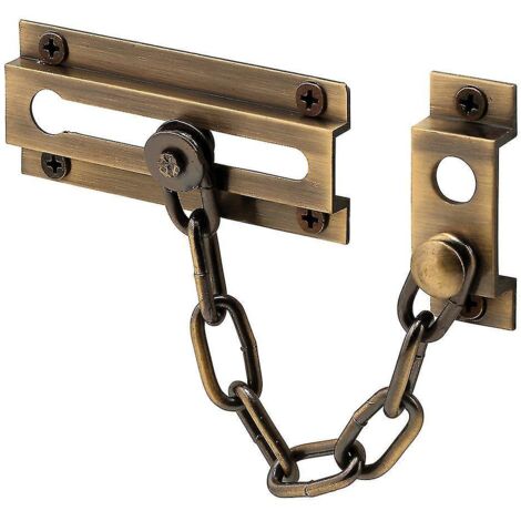 Chaîne de sécurité de porte en laiton massif finition antique-AquaForge