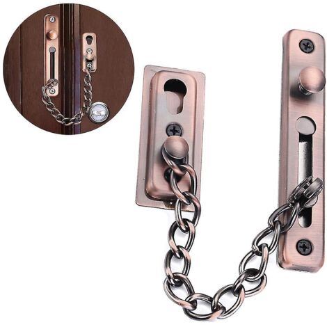 Chaîne de sécurité de porte fiable, chaîne de porte brossée, verrou de porte-AquaForge
