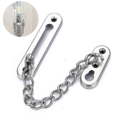 Chaîne de sécurité pour porte, cadenas à chaîne fiable, chaîne de porte brossée, cadenas de porte-AquaForge