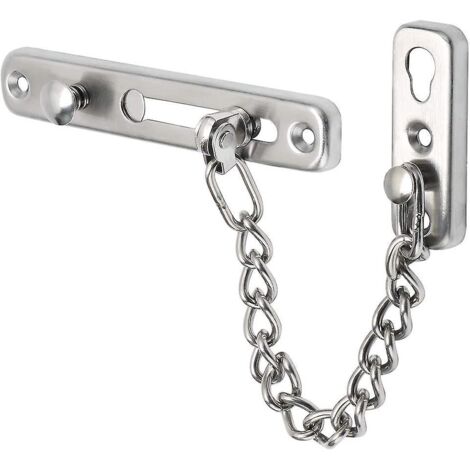 Chaîne de sécurité pour porte étroite, limiteur de porte à ressort, verrou antivol avec vis pour porte domestique.