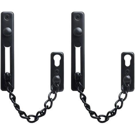 Chaîne de sécurité pour porte, lot de 2, en acier inoxydable-AquaForge