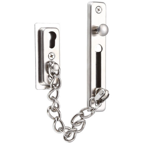 Chaîne de sécurité pour porte, verrou de porte en acier inoxydable moulé.-AquaForge