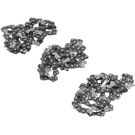 Chaîne de Tronçonneuse 3/8" Pas 1.3mm - Compatible Craftsman 16 Pouces 56DL - Lot de 3