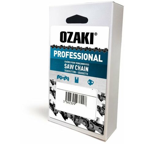 Chaîne de tronçonneuse OZAKI Pro carrée 3/8' .050 (1,3mm) 60 entraîneurs. - OZAKI