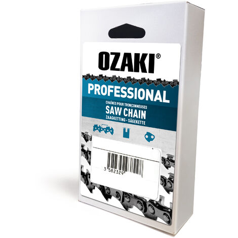 Chaîne de tronçonneuse OZAKI Pro semi carrée 3/8"LP .043 (1,1mm) 52 entraîneurs.