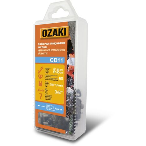 Chaîne De Tronçonneuse Ozaki Sous Coque Semi Carrée: 3/8'' 058 (1,5mm) 60 Entraîneurs ( E60 )