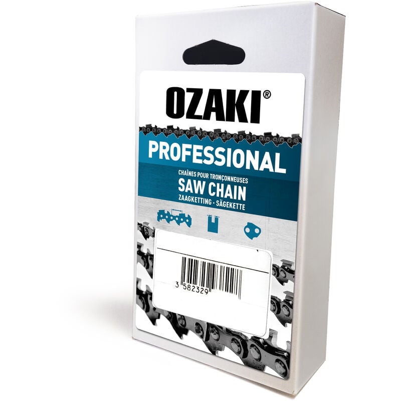 Chaîne de tronçonneuse OZAKI Pro carrée .325' .058 (1,5mm) 76 entraîneurs.