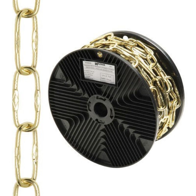 Wolfpack - Chaîne décorative en laiton gravé 4,0x46 mm. Rouler 20 mètres