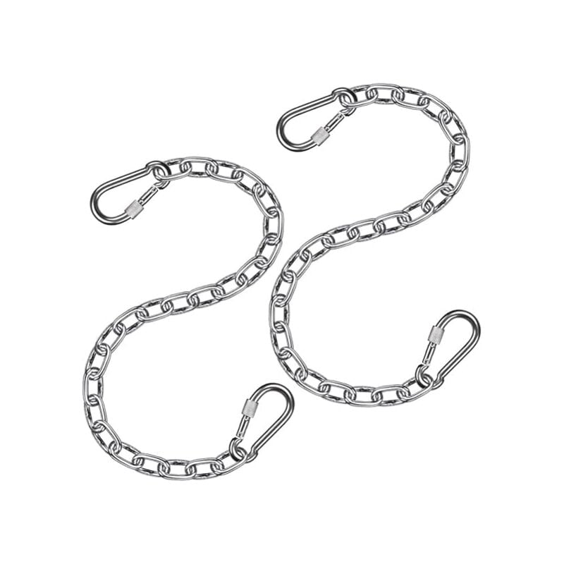 Chaîne en acier inoxydable, chaîne de chaise avec mousqueton, convient pour chaise, sac de sable, balançoire
