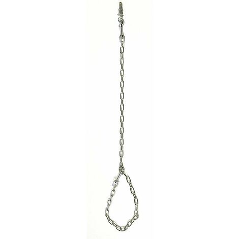 chaîne épaisse 100x3x0,3 cm: Chaîne de toilettage chromée modèle Premium pour chiens et chats