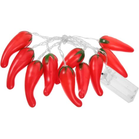 Chaîne feux de piment LED, piles, déco intérieur/extérieur, chambre/mariage/arbre.