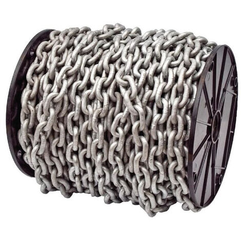 Chaîne galvanisée à chaud 8mm – Maillons courts soudés – Pour applications variées – Résistante à la corrosion – 1550124008 – Kramp