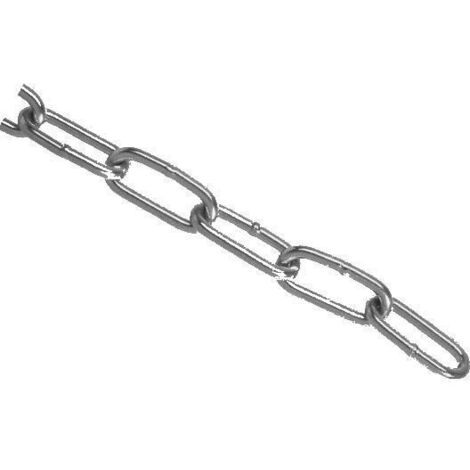 Chaine inox A4 maillons longs diam. 4,0 mm, Longueur: 50 m