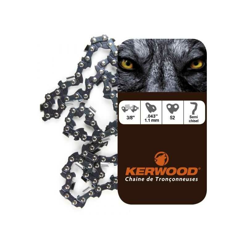 Chaine Kerwood pour husqvarna 1400 3/8LP 1,3 mm 52 maillons