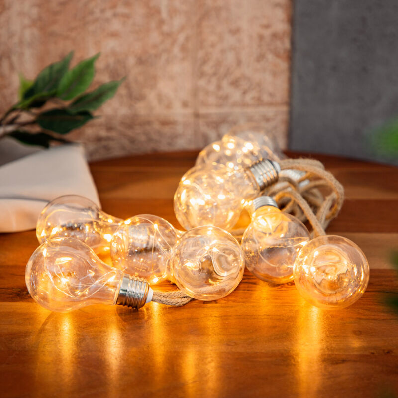 Chaîne led lucce ampoules sur une guirlande 280cm 885612