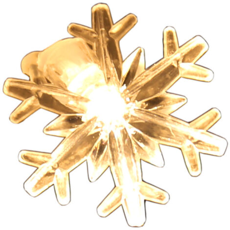 Chaîne lumineuse de flocon de neige LED petites lumières colorées boîte de batterie de lumière d'étoile chaîne de lumière clignotante couleur chaude-6 mètres 40 modèle de batterie légère