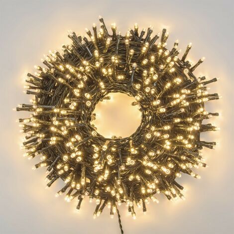 Chaîne multi-usage 1000 LED 50m avec panneau solaire