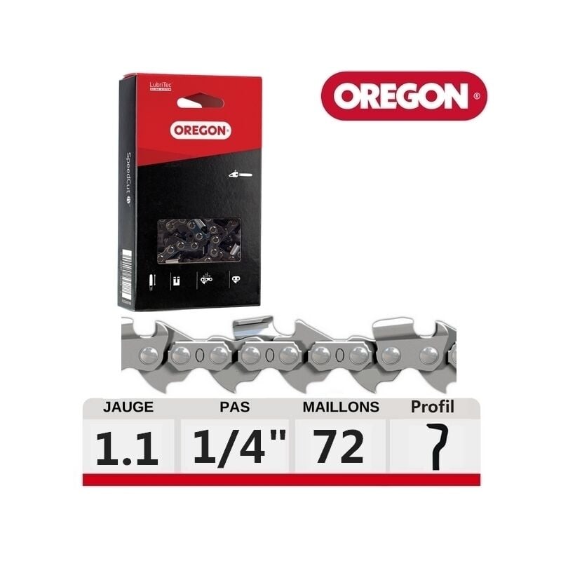 Oregon - Chaine tronçonneuse Stihl 1/4 1.1 mm 72 dents