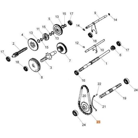 CHAÎNE ORIGINALE EMAK YF1325038