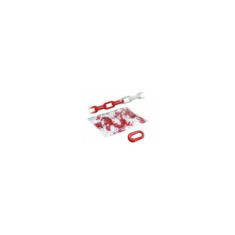 Outifrance - Chaine plast rouge&blc 10mm x25m3306481205086